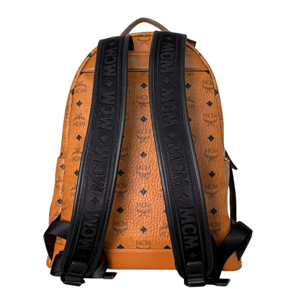 MCM Stark Rucksack in Visetos Cognac / sehr gut
