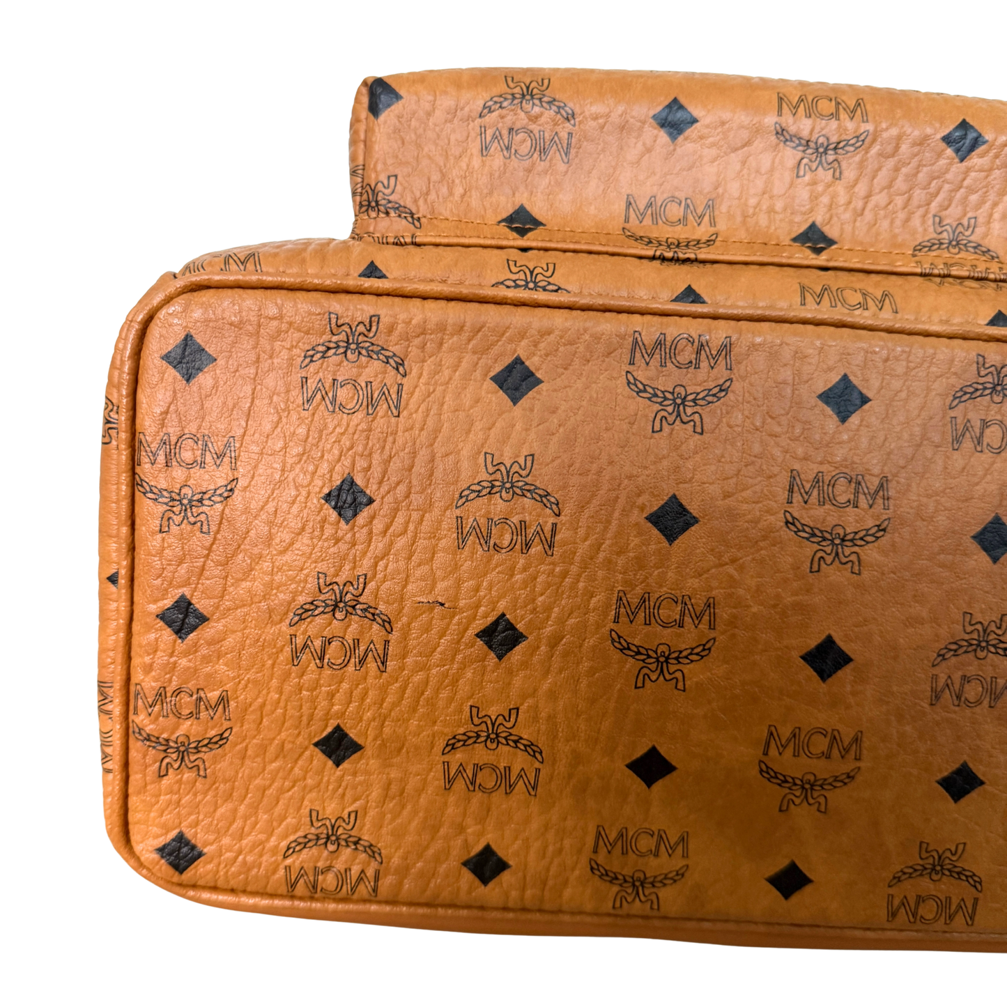 MCM Stark Rucksack in Visetos Cognac / sehr gut