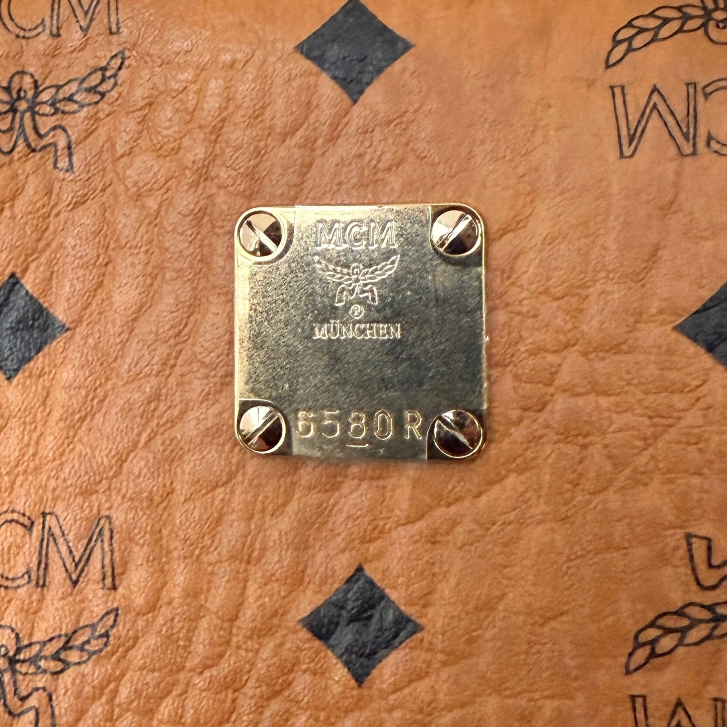 MCM Stark Rucksack in Visetos Cognac / sehr gut