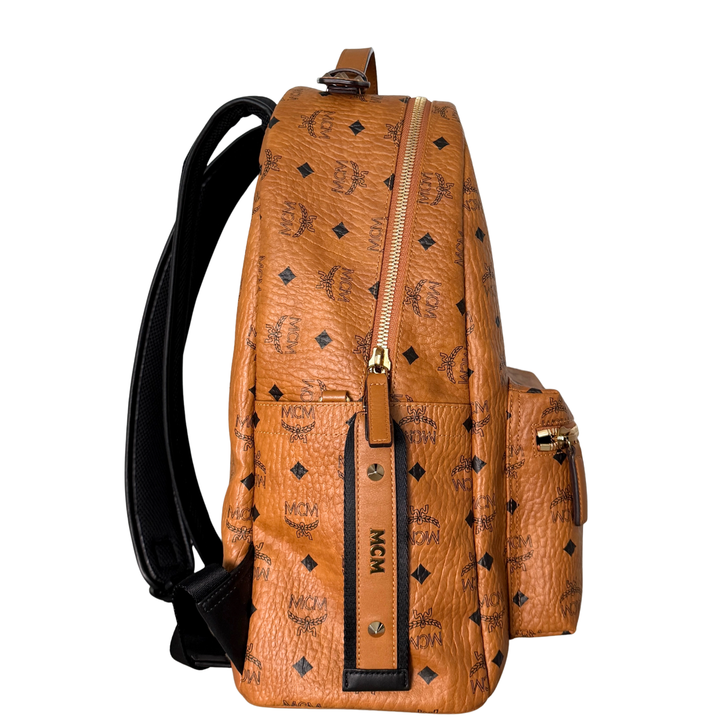 MCM Stark Rucksack in Visetos Cognac / sehr gut