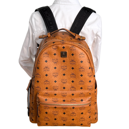MCM Stark Rucksack in Visetos Cognac / sehr gut
