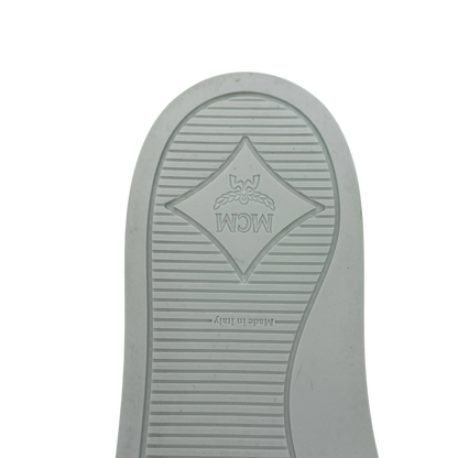 MCM High Top Turnlock Sneaker in Visetos Weiß Größe 44 / neuwertig MCM