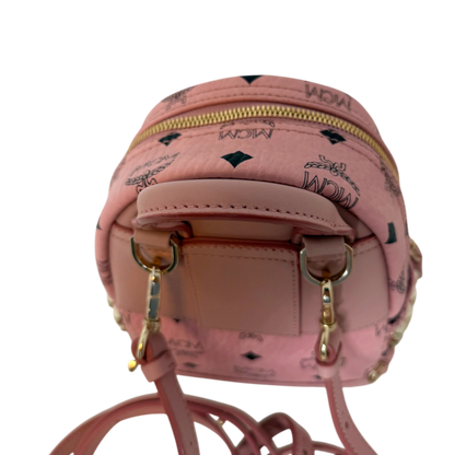 MCM Stark Xmini Backpack Pale Pink MCM