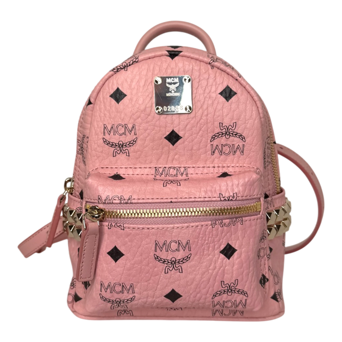 MCM Stark Xmini Backpack Pale Pink MCM