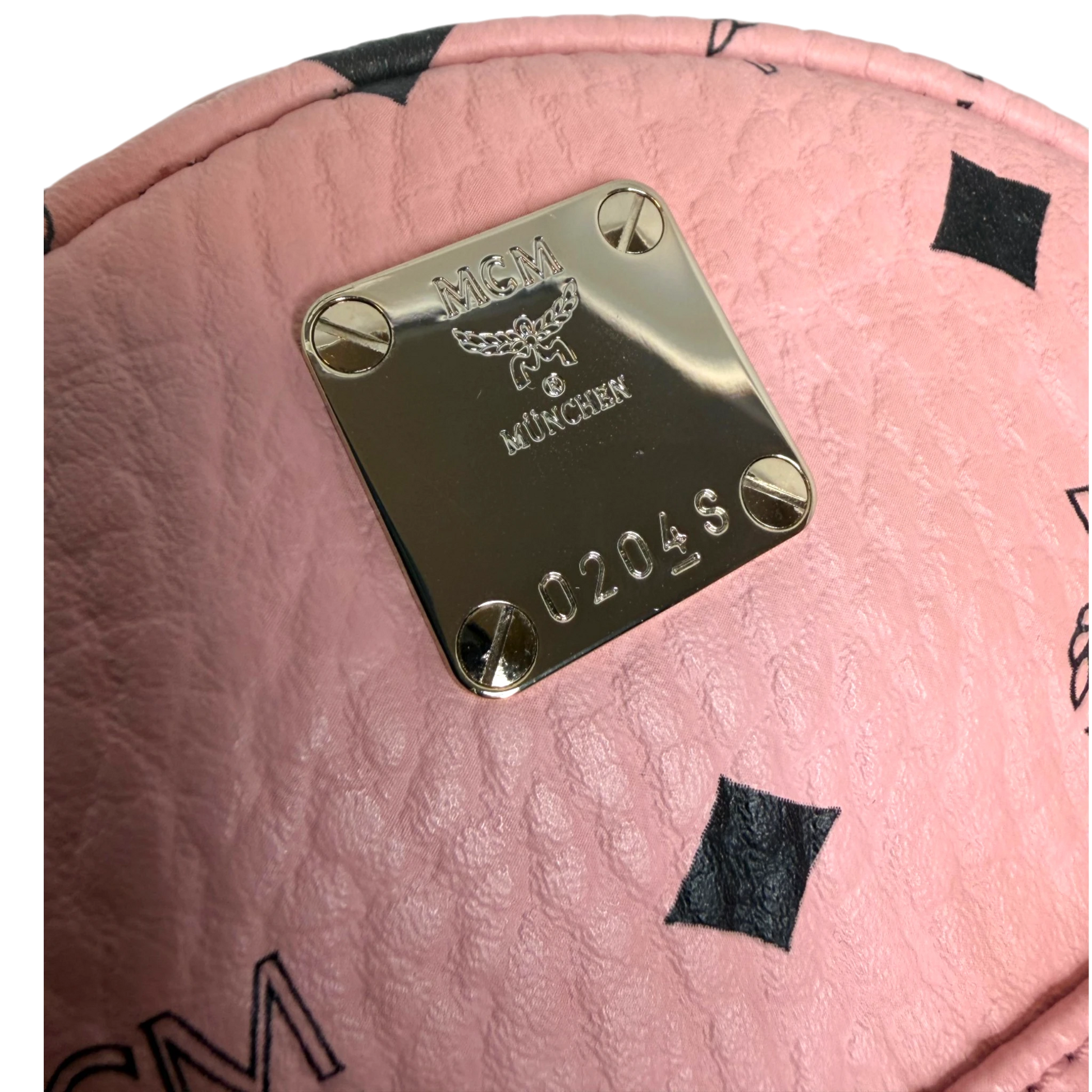 MCM Stark Xmini Backpack Pale Pink MCM