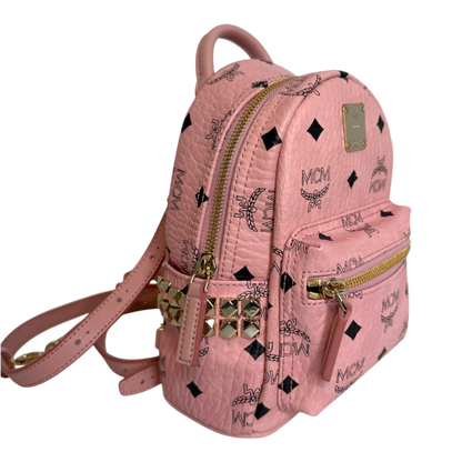 MCM Stark Xmini Backpack Pale Pink MCM