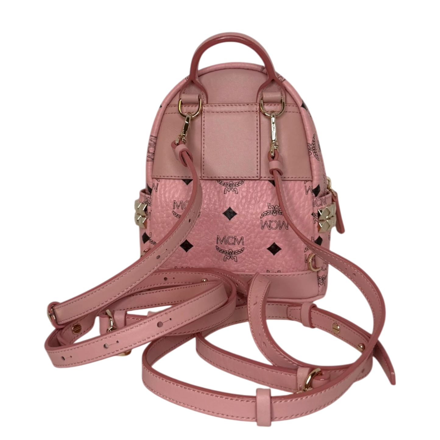 MCM Stark Xmini Backpack Pale Pink MCM