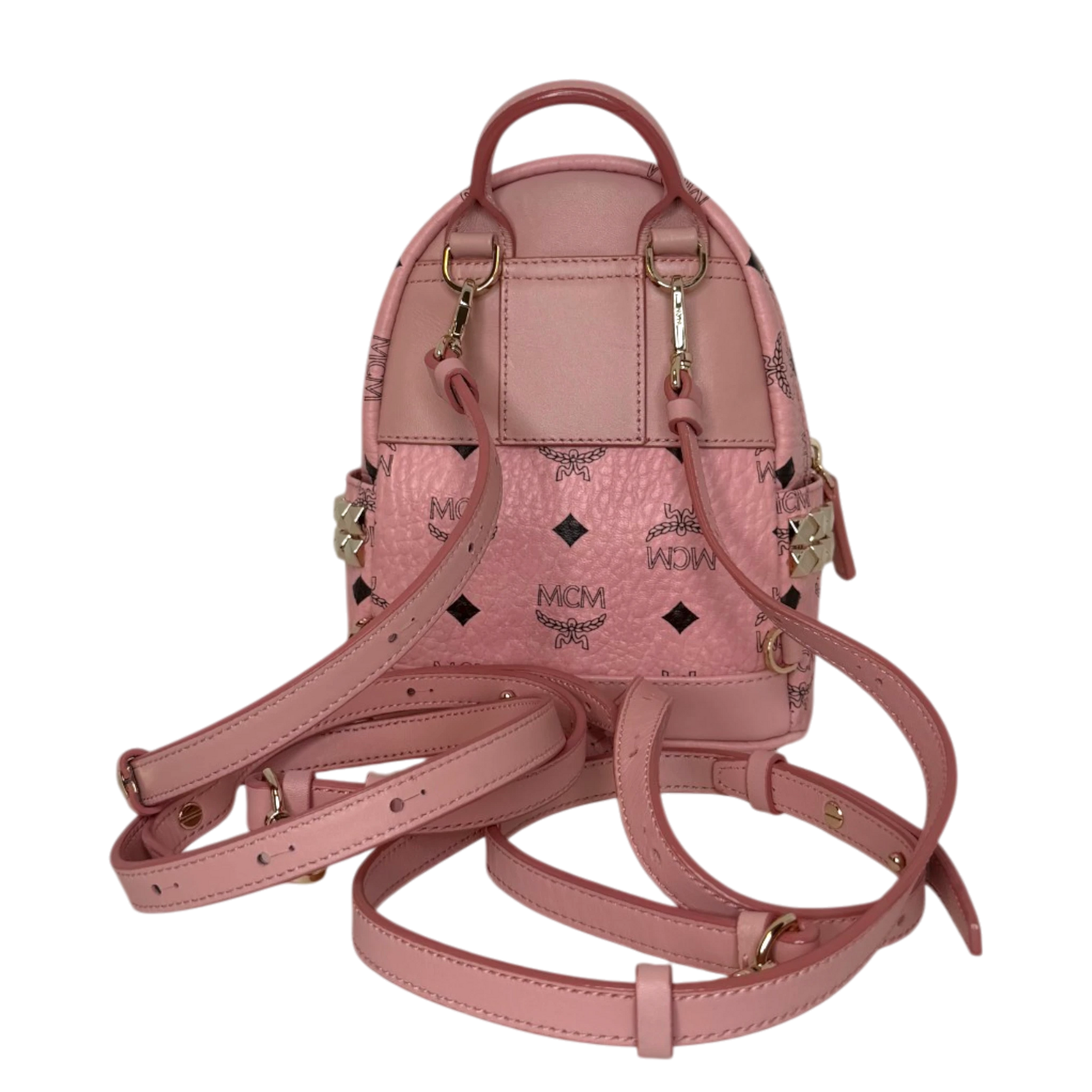 MCM Stark Xmini Backpack Pale Pink MCM