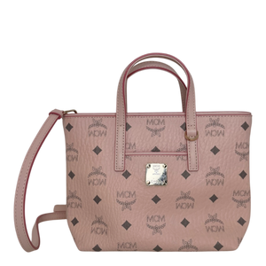 MCM Handtasche Toni Small Rosa Gold