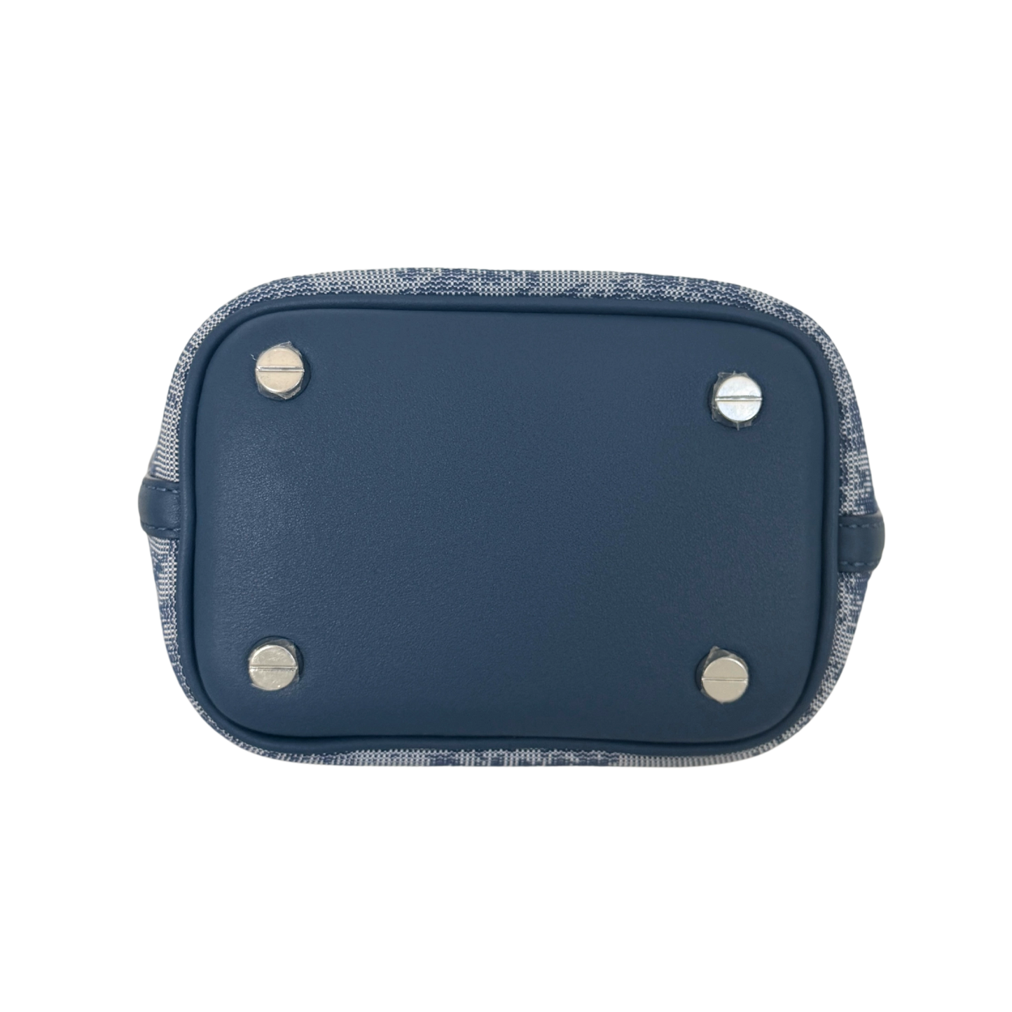 MCM Mini Dessau Kordelzugtasche in Denim-Jacquard Blau / neuwertig MCM