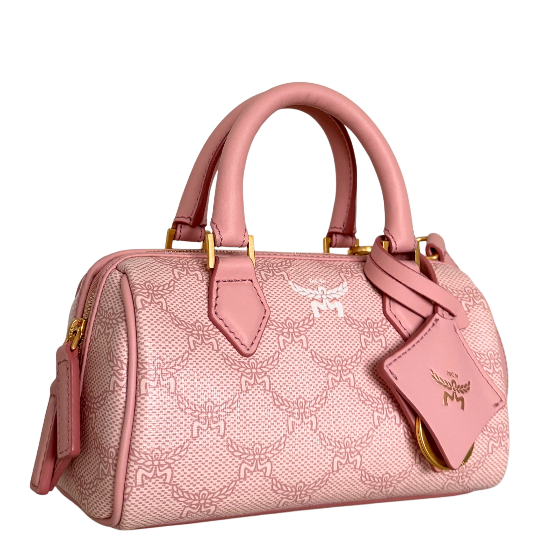 MCM Ella Boston Bag Mini Rosa / neuwertig MCM