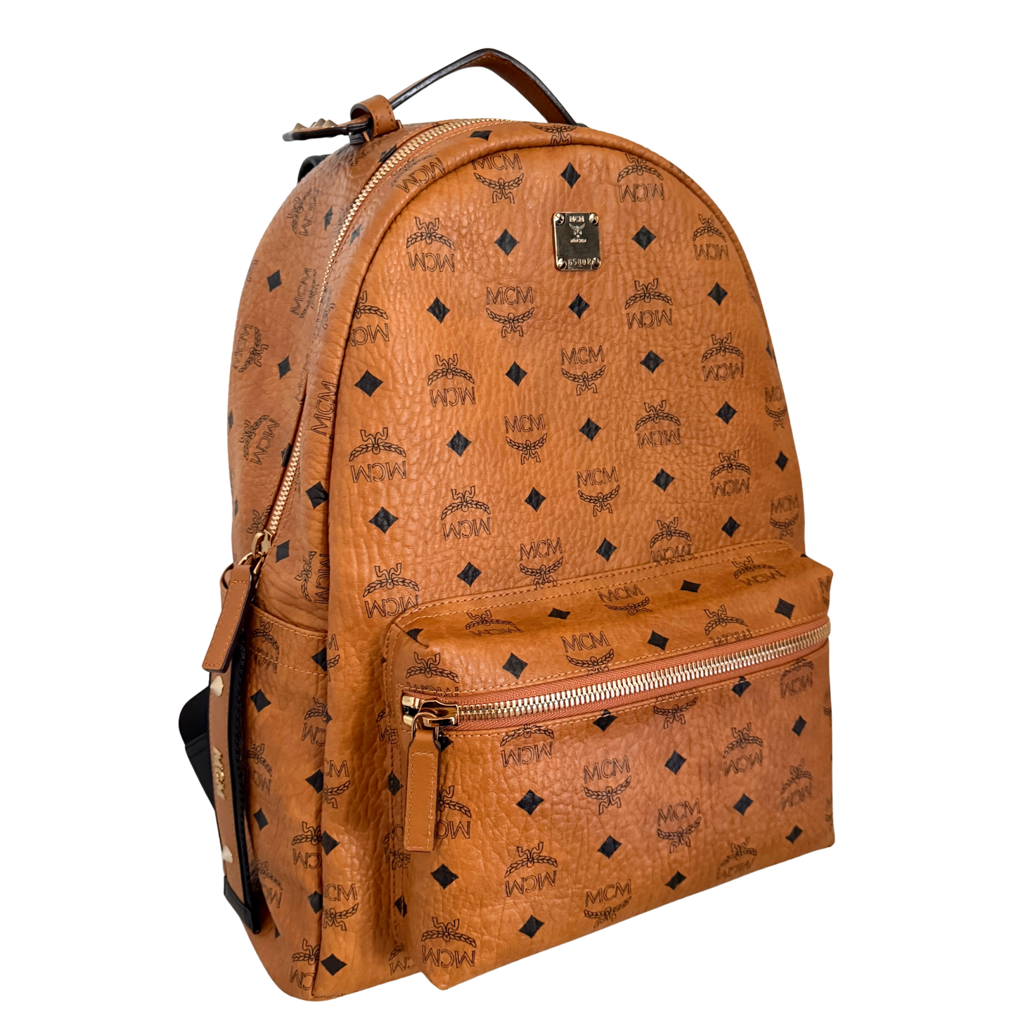 MCM Stark Rucksack in Visetos Cognac / sehr gut