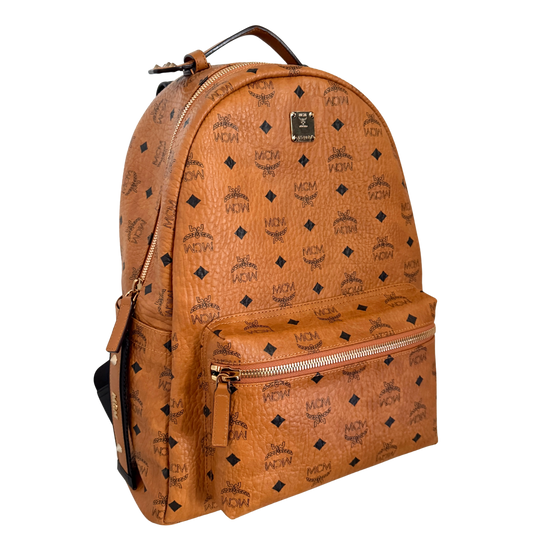 MCM Stark Rucksack in Visetos Cognac / sehr gut
