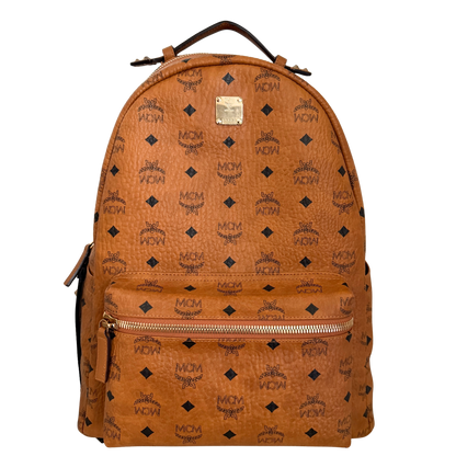 MCM Stark Rucksack in Visetos Cognac / sehr gut