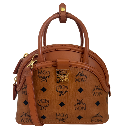 MCM Tracy Tote Bag Small Braun / sehr gut MCM