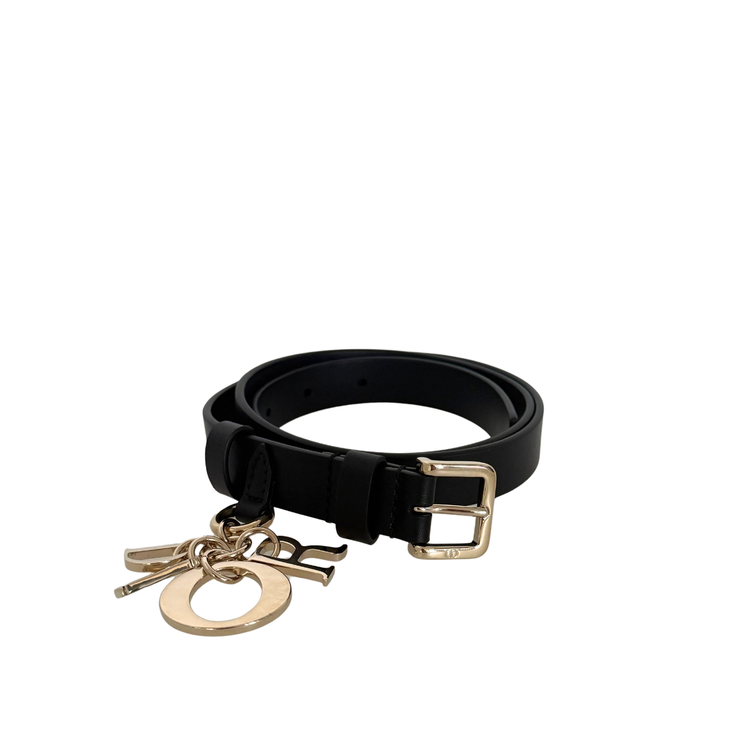Christian Dior Miss Dior Gürtel aus glattem Kalbsleder 80 Schwarz / neuwertig Dior
