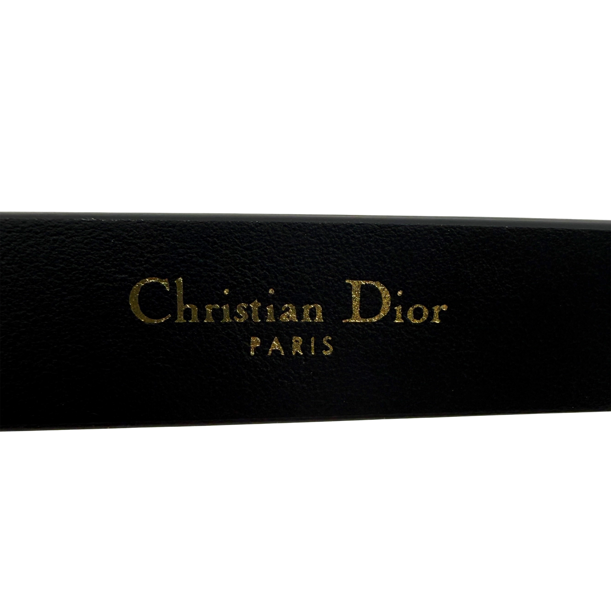 Christian Dior Miss Dior Gürtel aus glattem Kalbsleder 80 Schwarz / neuwertig Dior