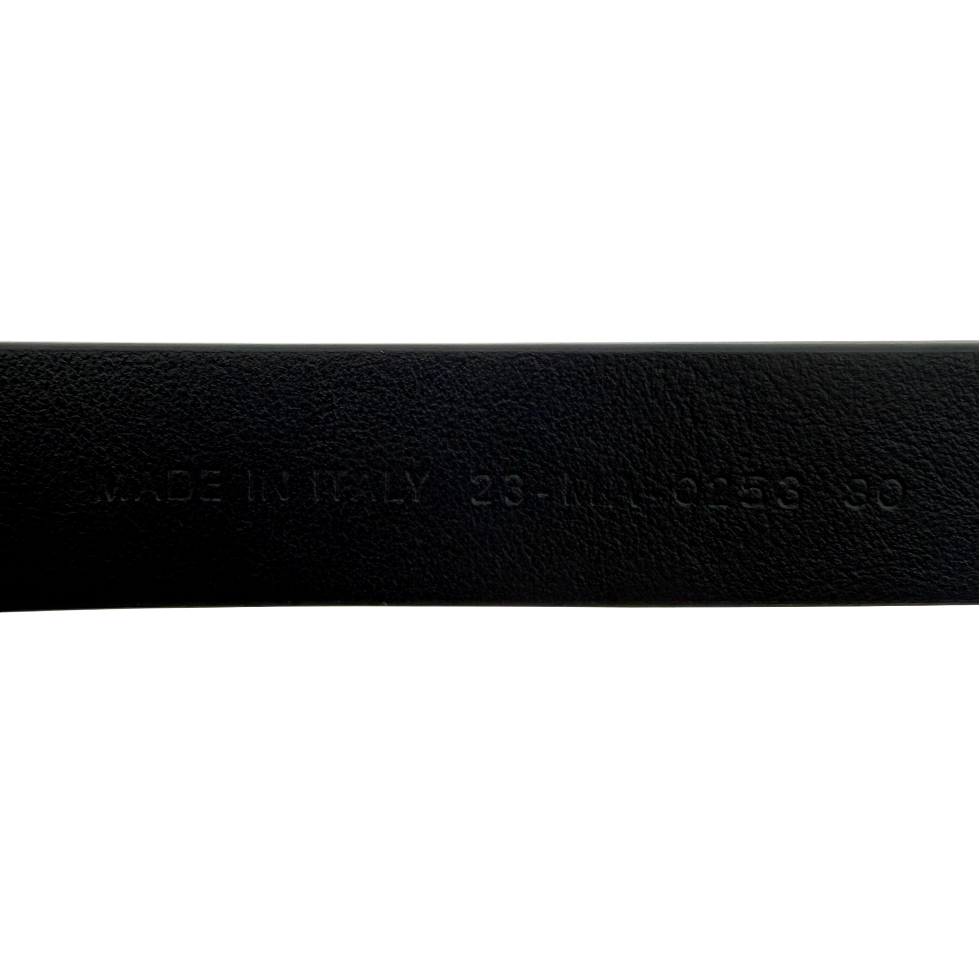 Christian Dior Miss Dior Gürtel aus glattem Kalbsleder 80 Schwarz / neuwertig Dior