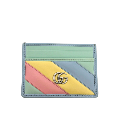 Gucci GG Marmont Kalbsleder Cardholder Multicolor / gut Gucci