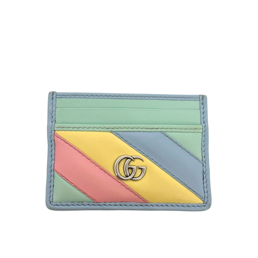 Gucci GG Marmont Kalbsleder Cardholder Multicolor / gut Gucci