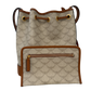 MCM Himmel Kordelzugtasche in Lauretos Braun / neuwertig Echtheitscheck