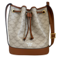 MCM Himmel Kordelzugtasche in Lauretos Braun / neuwertig Echtheitscheck