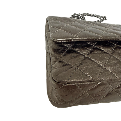 Chanel 2.55 Reissue 224 Classic Double Flap Bag Metallic Bronze / sehr gut Chanel