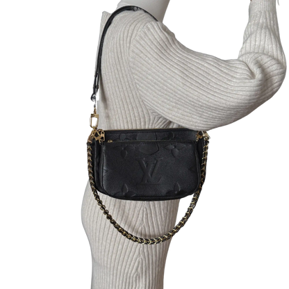 Louis Vuitton Multi Pochette Accessoires Empreinte Leder M80399 Fullset / sehr gut Louis Vuitton