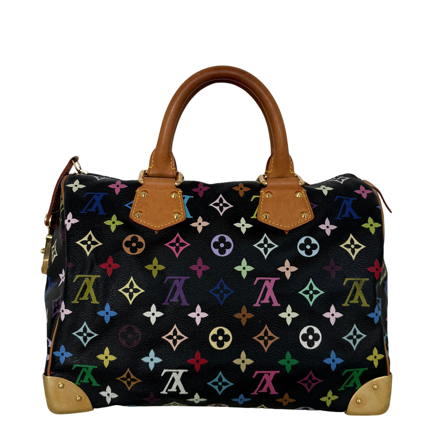 Louis Vuitton Speedy 30 Multicolor Tasche M92642 Schwarz / gut Louis Vuitton