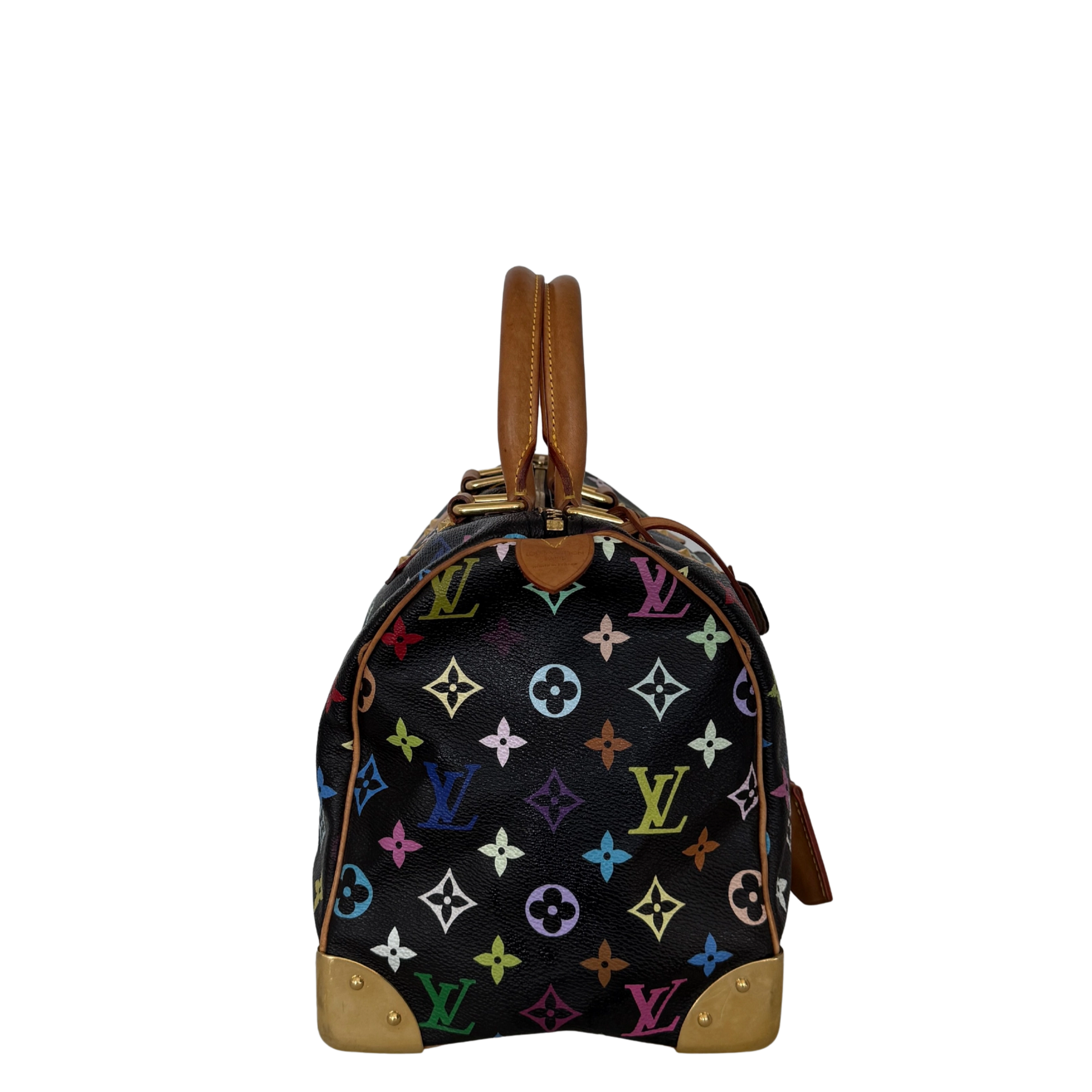 Louis Vuitton Speedy 30 Multicolor Tasche M92642 Schwarz / gut Louis Vuitton