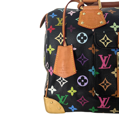 Louis Vuitton Speedy 30 Multicolor Tasche M92642 Schwarz / gut Louis Vuitton