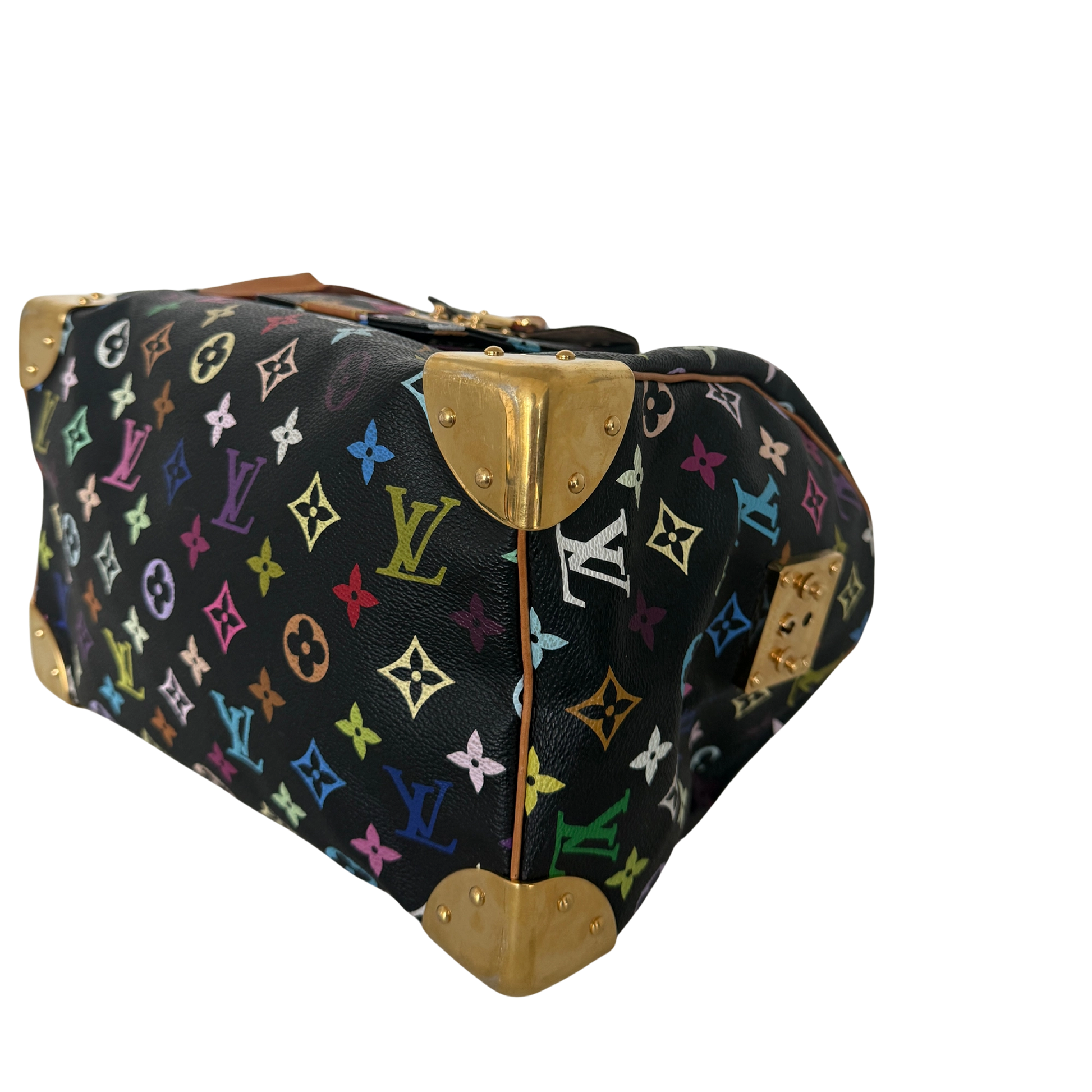 Louis Vuitton Speedy 30 Multicolor Tasche M92642 Schwarz / gut Louis Vuitton