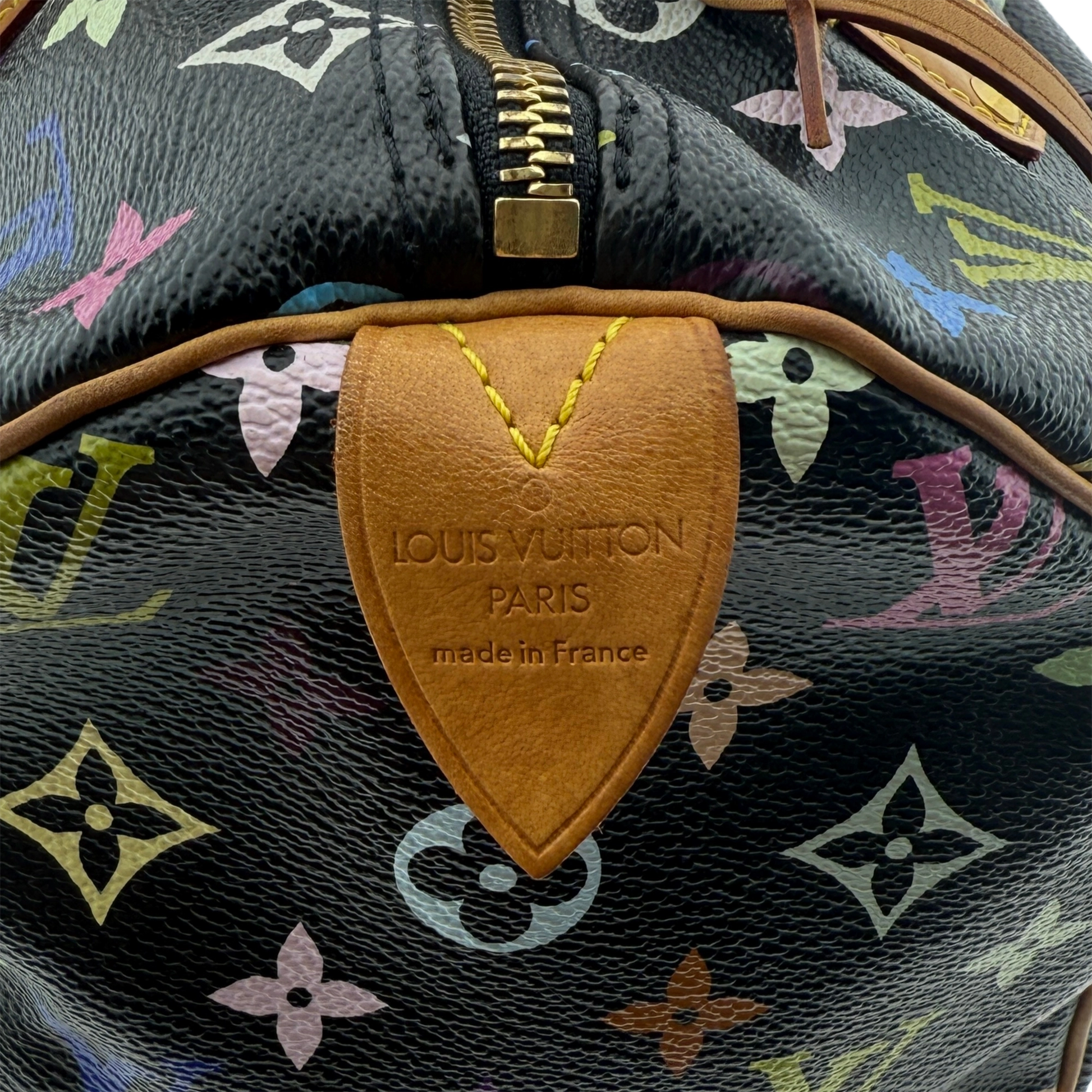 Louis Vuitton Speedy 30 Multicolor Tasche M92642 Schwarz / gut Louis Vuitton