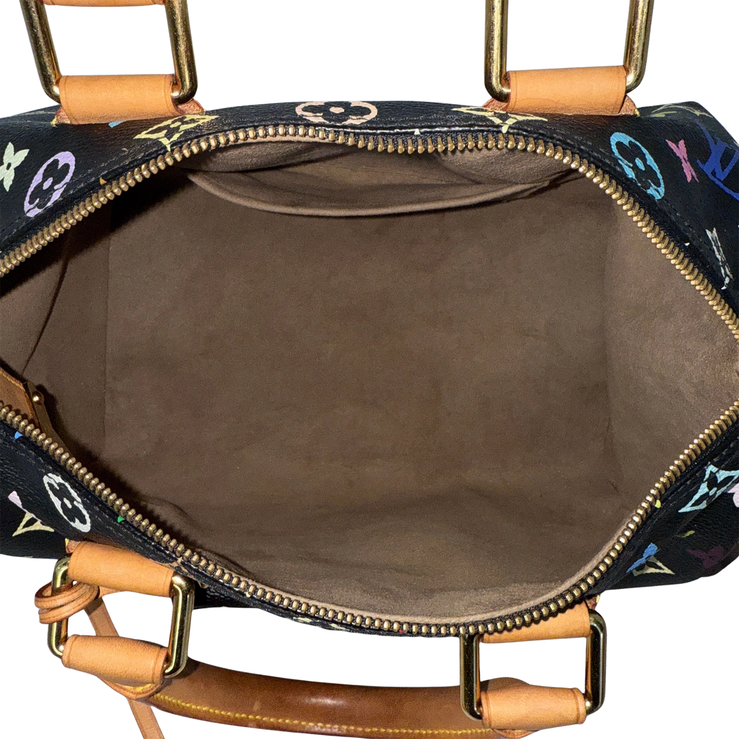 Louis Vuitton Speedy 30 Multicolor Tasche M92642 Schwarz / gut Louis Vuitton
