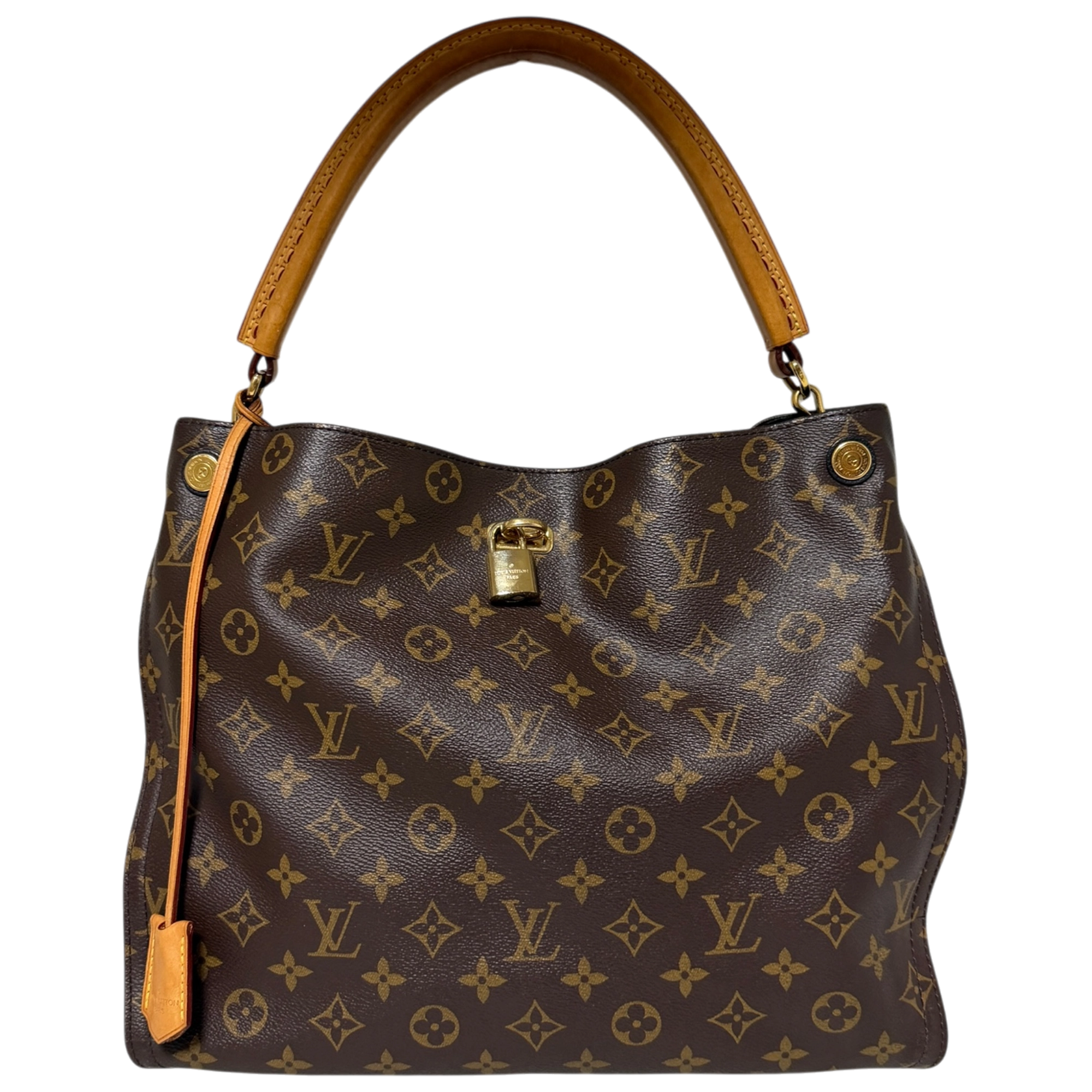 Louis Vuitton Gaia Monogram Canvas Schultertasche / gut Louis Vuitton
