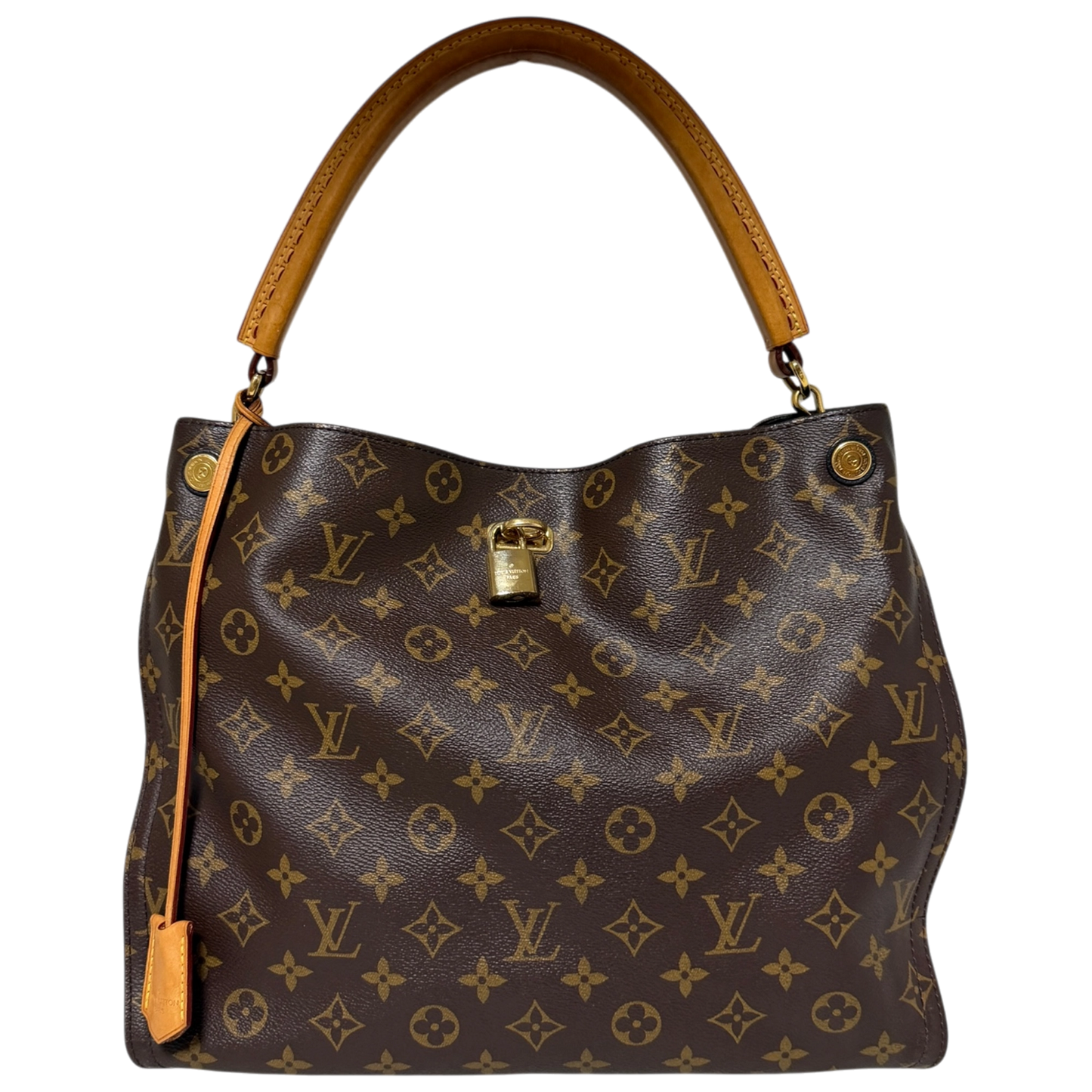 Louis Vuitton Gaia Monogram Canvas Schultertasche / gut Louis Vuitton