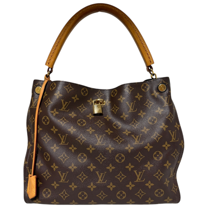 Louis Vuitton Gaia Monogram Canvas Schultertasche / gut Louis Vuitton