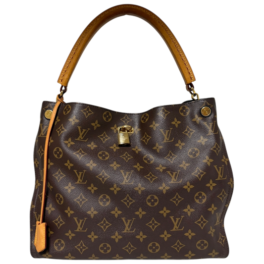 Louis Vuitton Gaia Monogram Canvas Schultertasche / gut Louis Vuitton