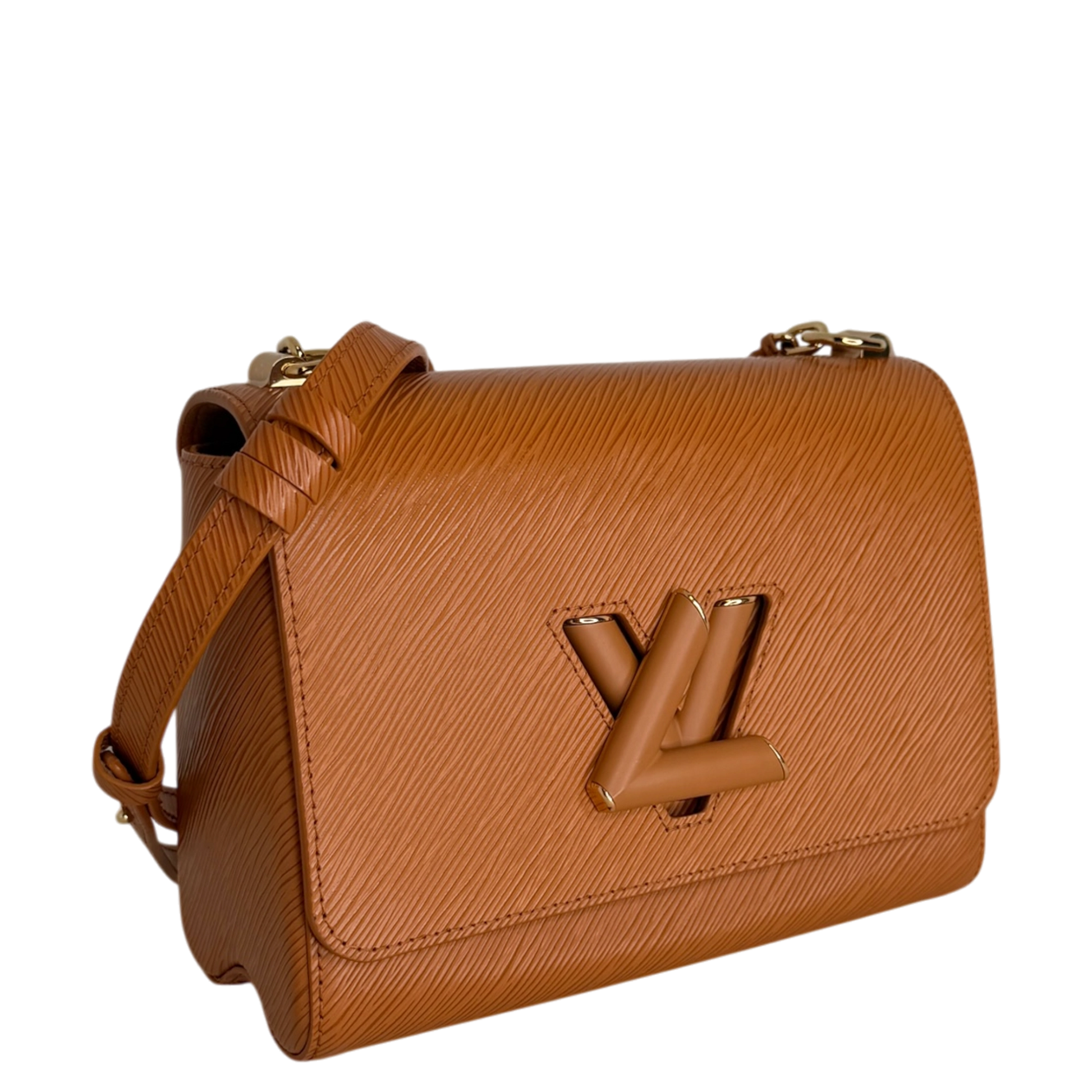 Louis Vuitton Twist MM Epi Leder braun GHW M57939 / sehr gut Louis Vuitton
