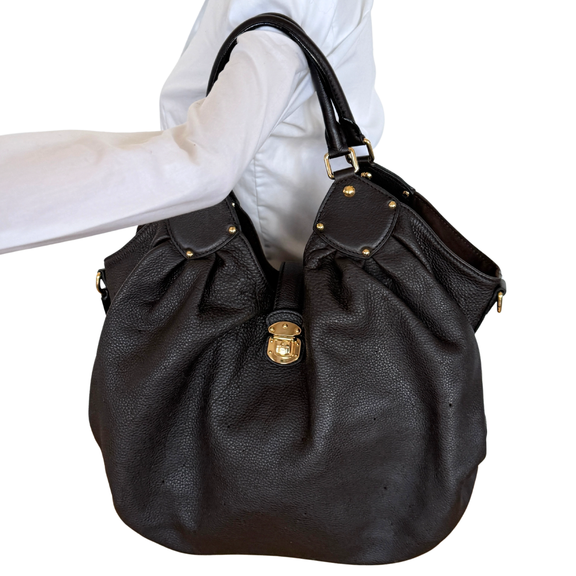 Louis Vuitton Mahina XL Dunkelbraun / sehr gut Louis Vuitton