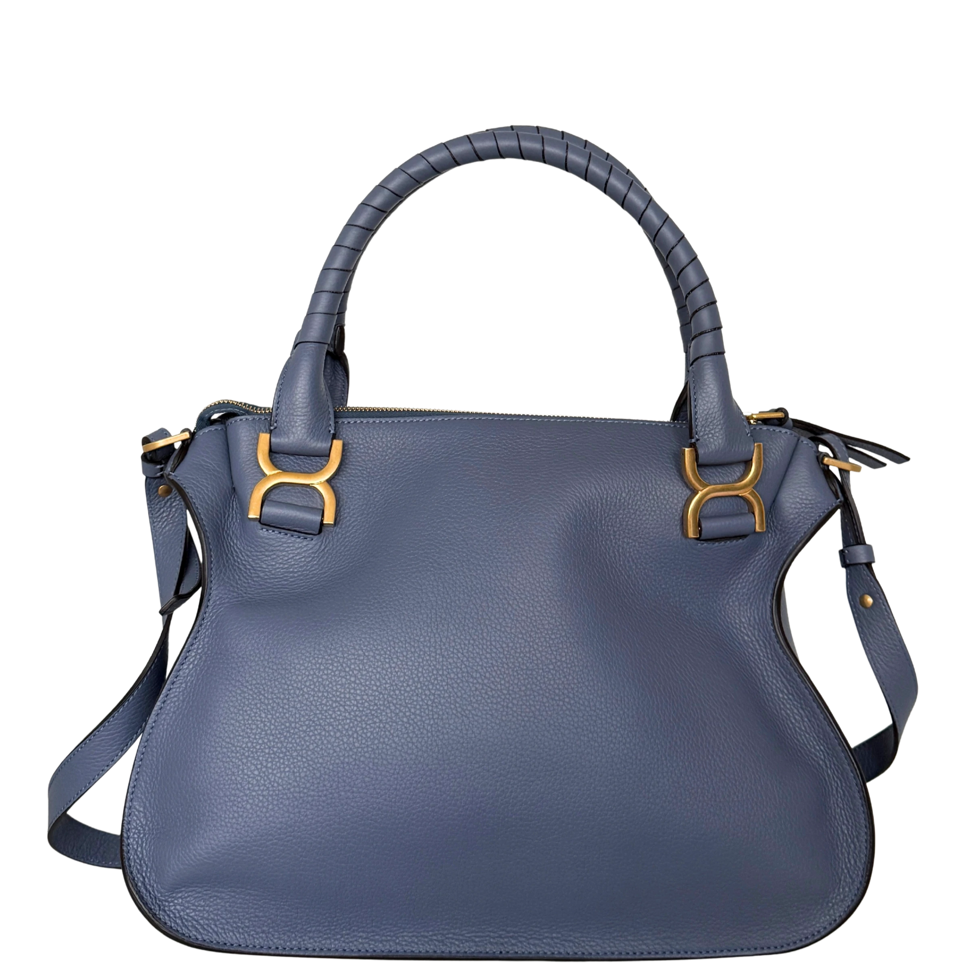 Chloé Marcie Medium Double Carry Bag Graphite Navy / neuwertig Chloé
