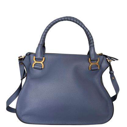Chloé Marcie Medium Double Carry Bag Graphite Navy / neuwertig Chloé