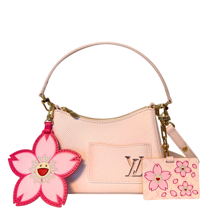 Louis Vuitton x Takashi Murakami Marellini Epi Leder Rosa Fullset / sehr gut