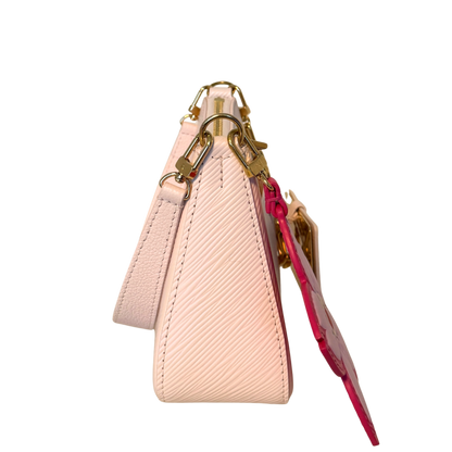 Louis Vuitton x Takashi Murakami Marellini Epi Leder Rosa Fullset / sehr gut