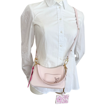 Louis Vuitton x Takashi Murakami Marellini Epi Leder Rosa Fullset / sehr gut
