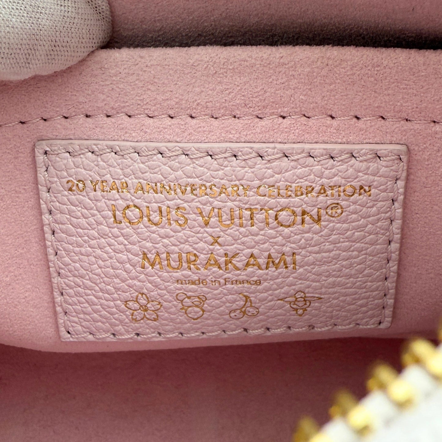 Louis Vuitton x Takashi Murakami Marellini Epi Leder Rosa Fullset / sehr gut