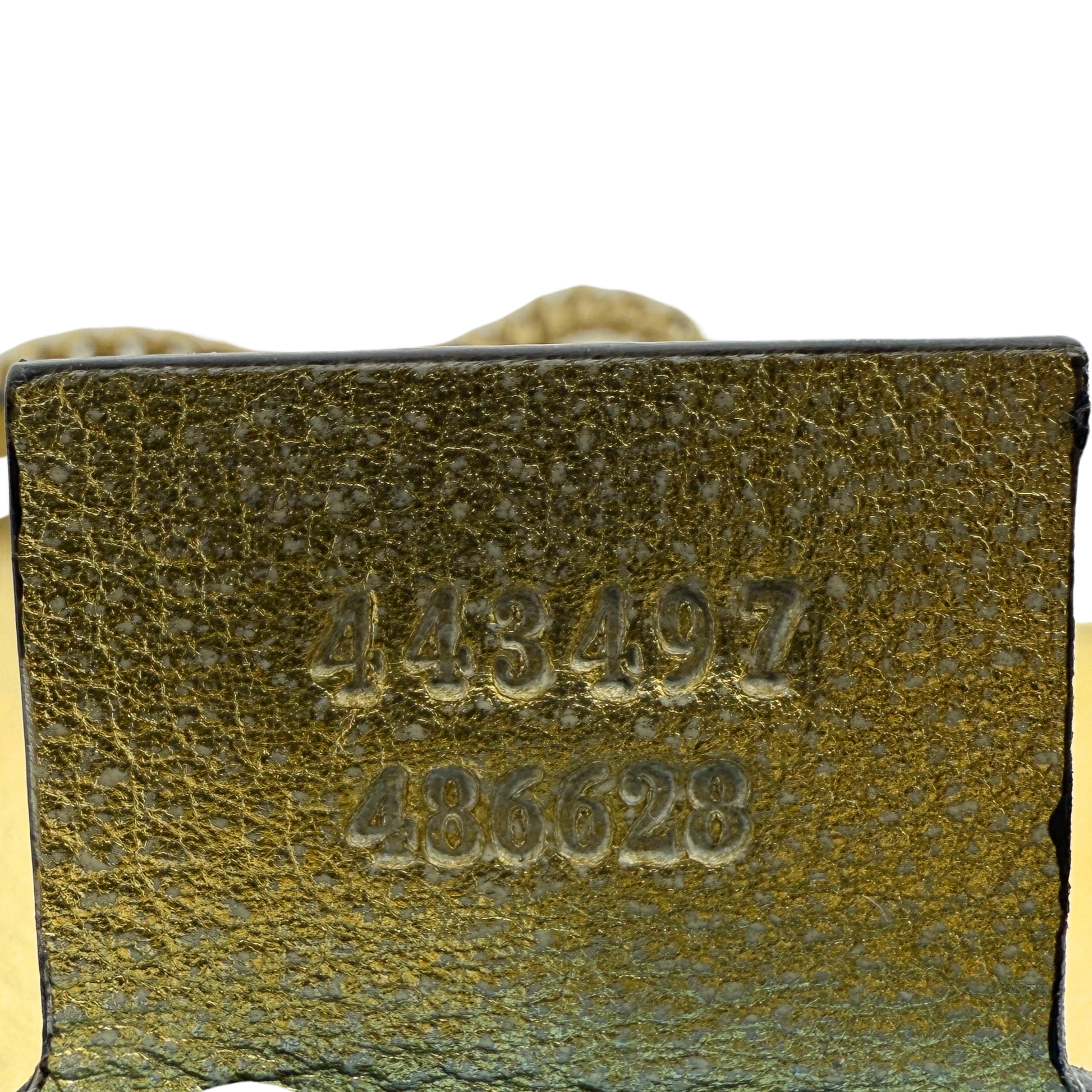 Gucci GG Marmont Matelasse Schultertasche aus gestepptem Leder Gold Pink / gut Gucci