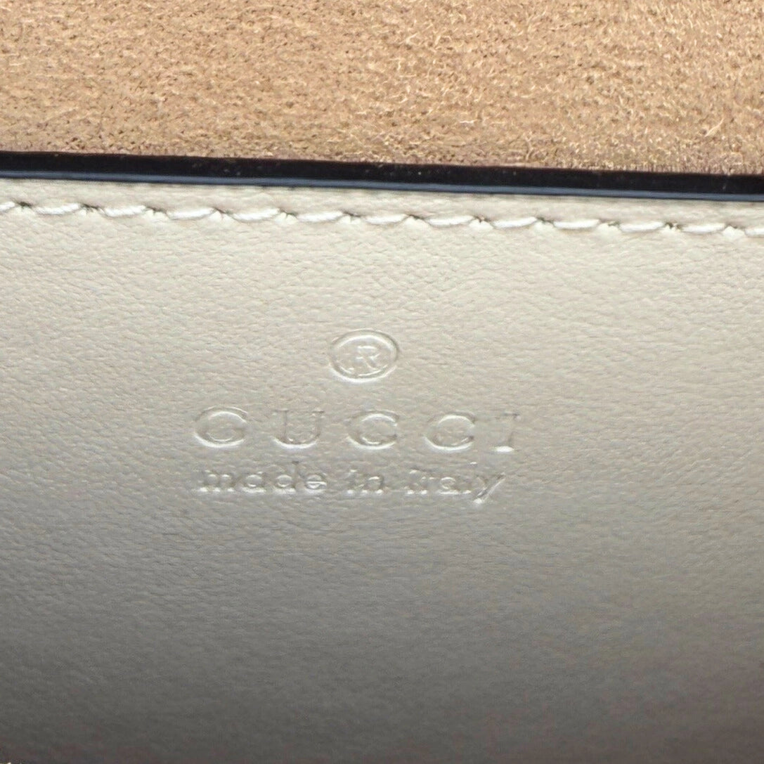 Gucci GG Marmont Mini-Handtasche Weiß / sehr gut Gucci