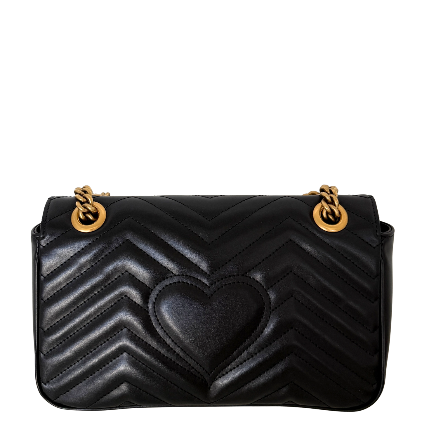 Gucci Kleine GG Marmont Schultertasche Schwarz / neuwertig Gucci