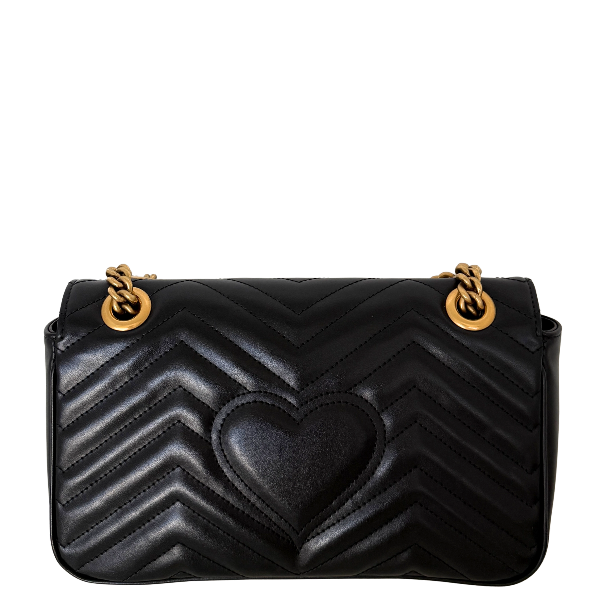 Gucci Kleine GG Marmont Schultertasche Schwarz / neuwertig Gucci